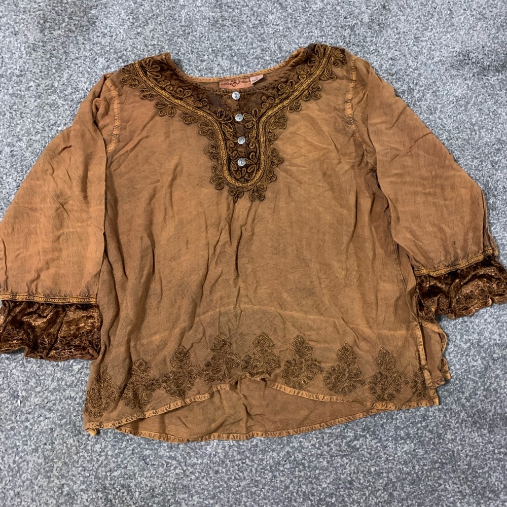 Agan Traders Gypsy Vintage Embroidered blouse